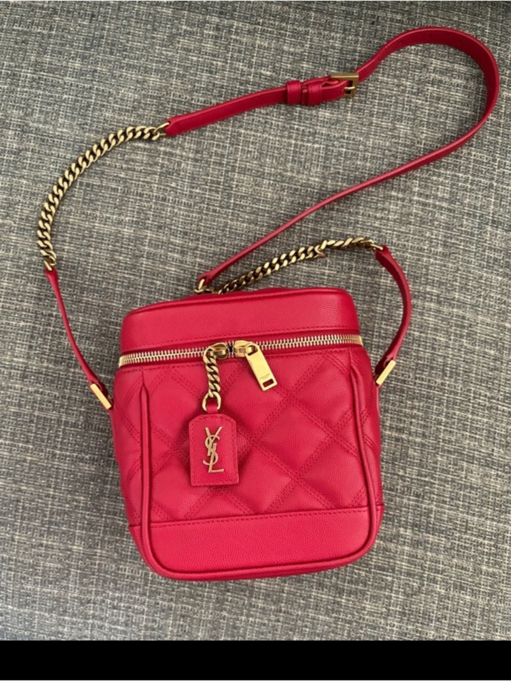 Saint Laurent 80's Vanity Bag Quilted Leather